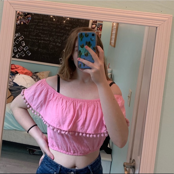 Forever21 Crop Top Pink - Picture 2 of 4